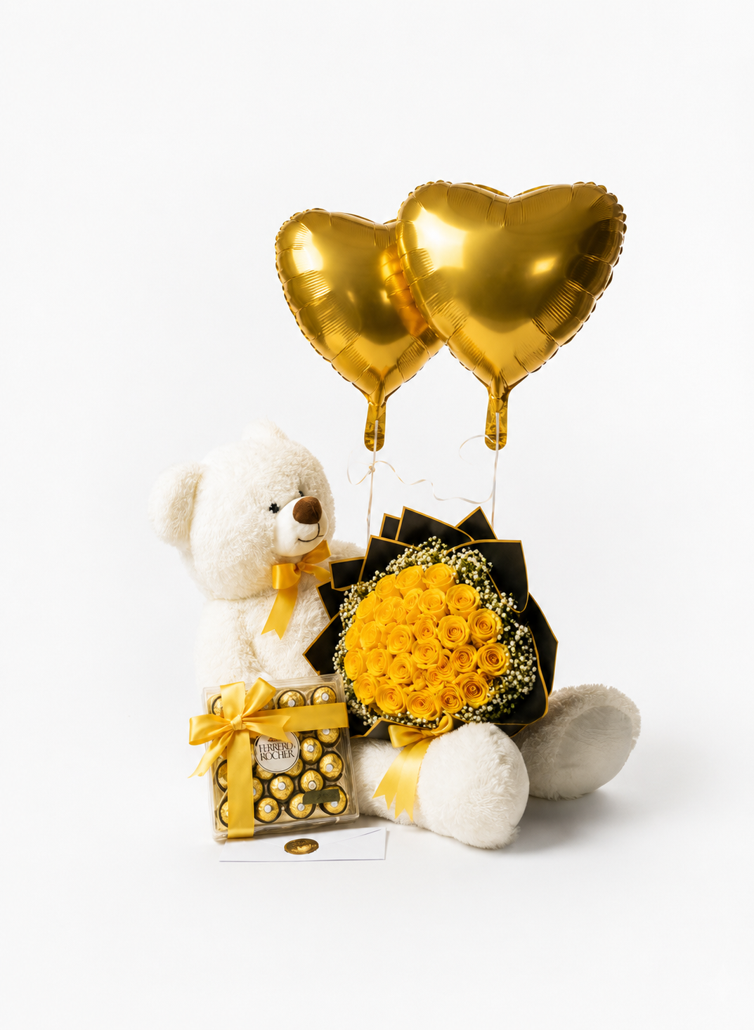 Combo Romance (Roses Bouquet + Teddy Bear)