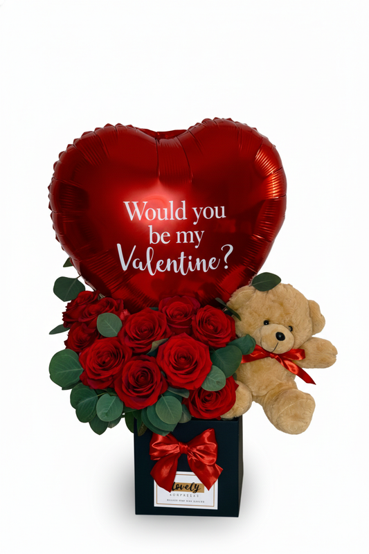Be my Valentine Rose Box