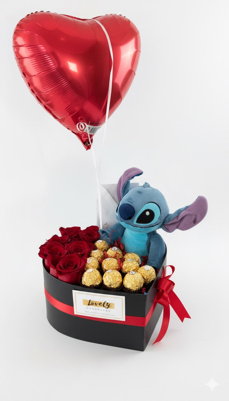 Preciosa caja de regalo de Stitch