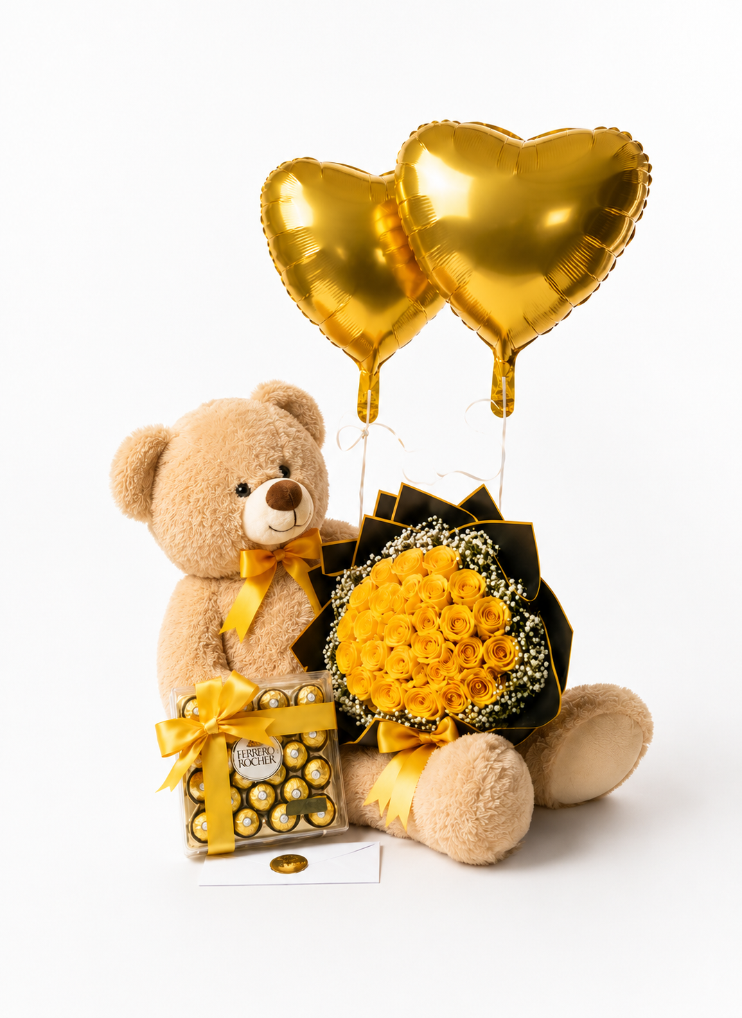 Combo Romance (Roses Bouquet + Teddy Bear)