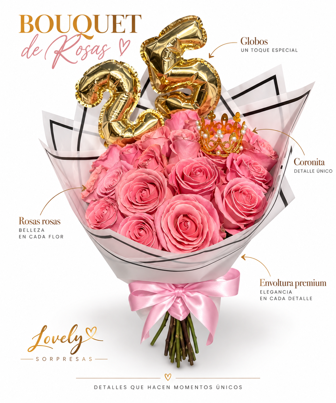 Birthday roses bouquet