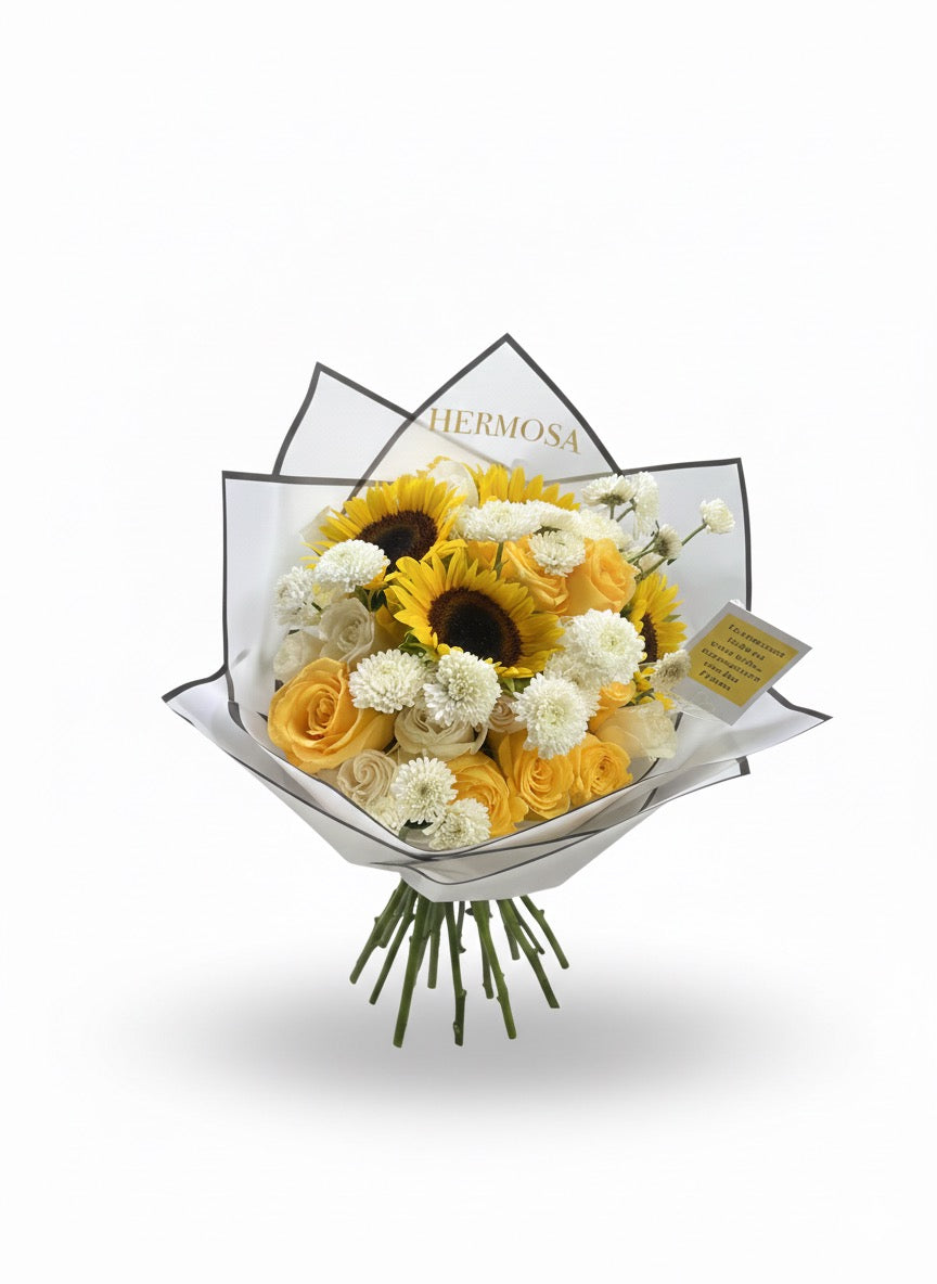 Ramo de flores con nombre