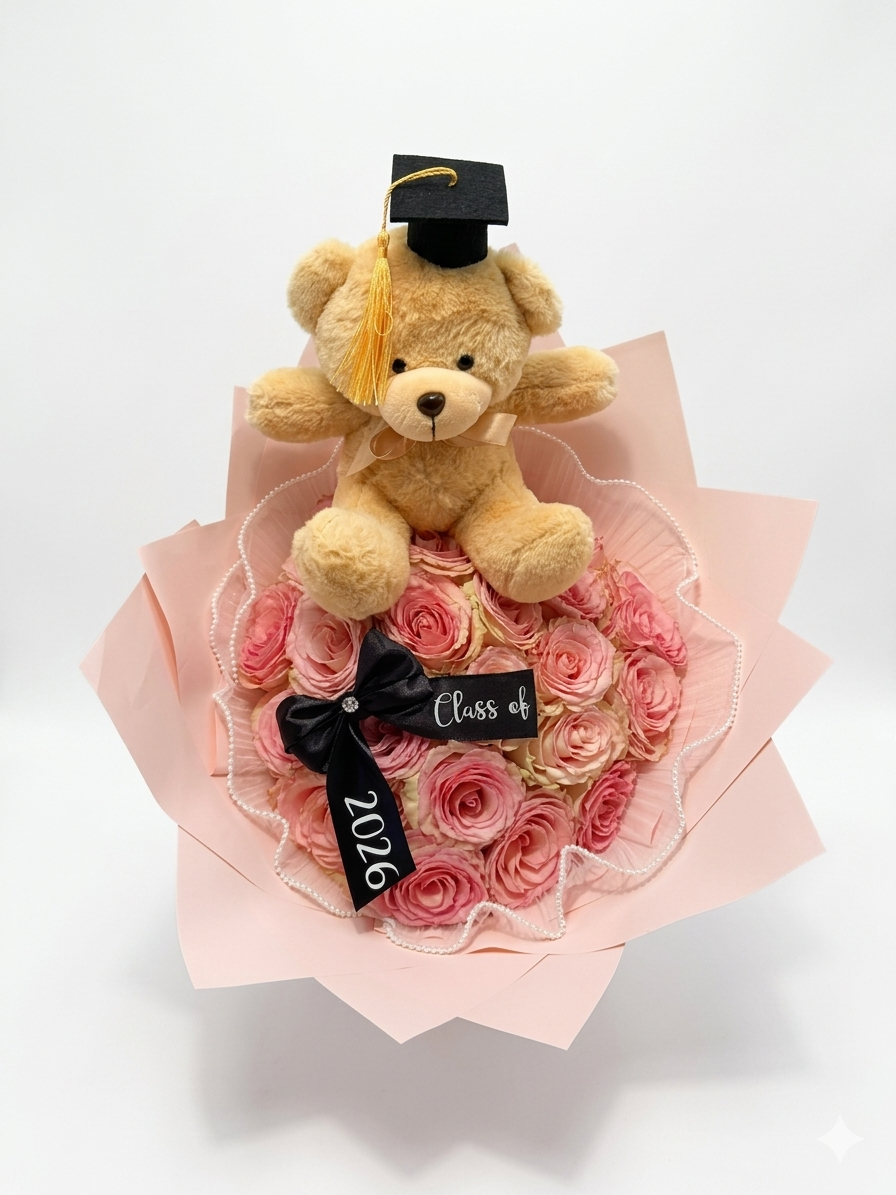 Sweet Graduation Roses Bouquet