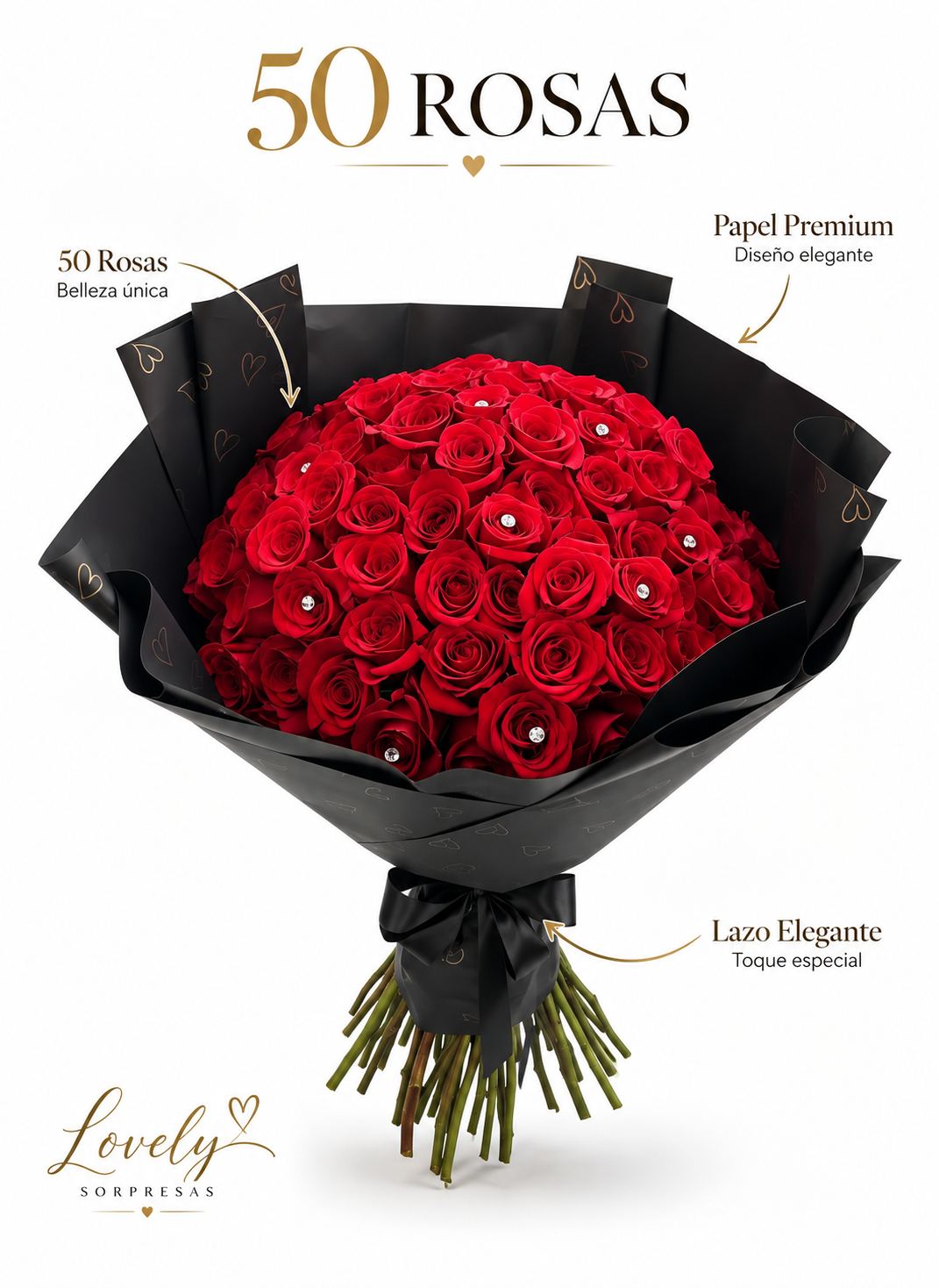 50 Roses Bouquet