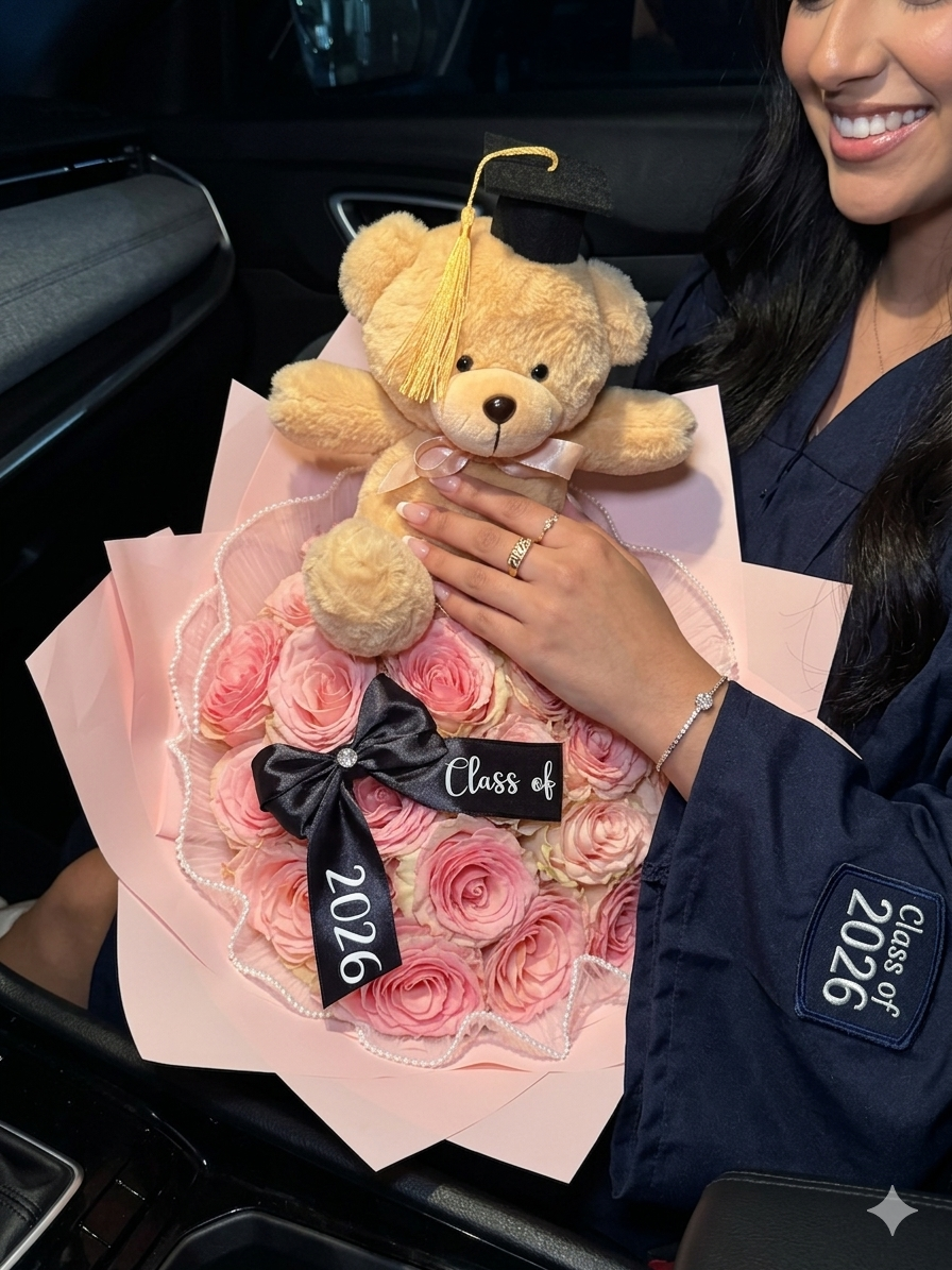 Sweet Graduation Roses Bouquet